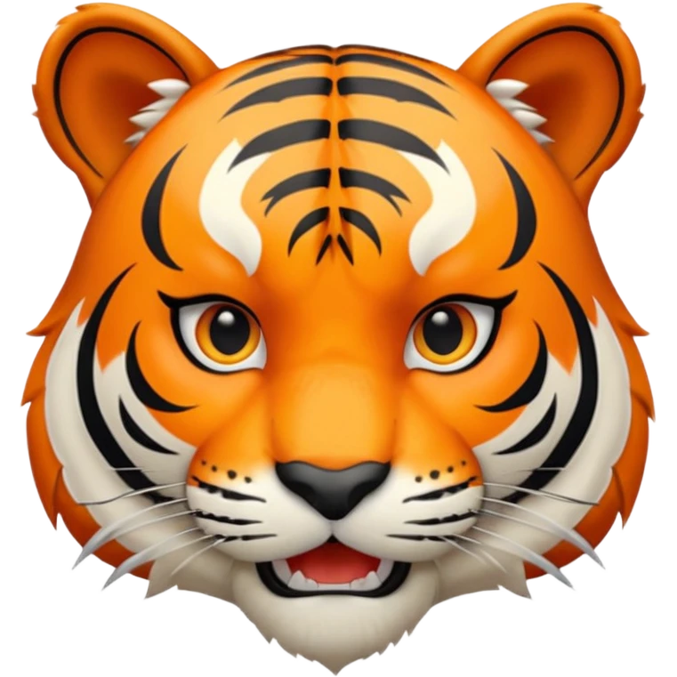 Dangerous tiger face emoji