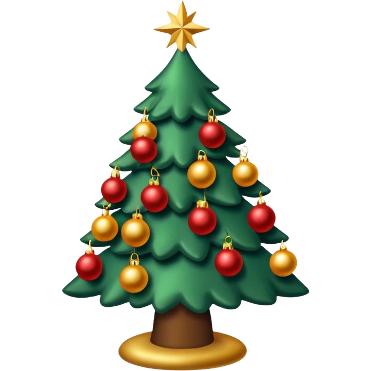 Sapin de Noël avec de la neige  emoji