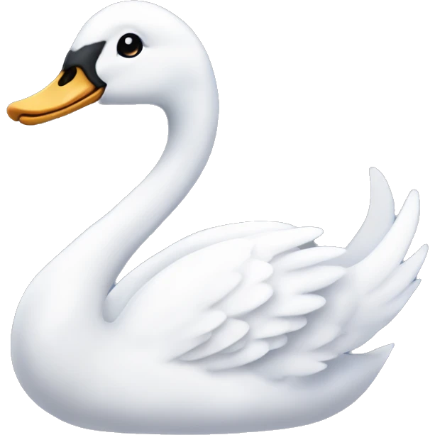Cute swan coquette  emoji