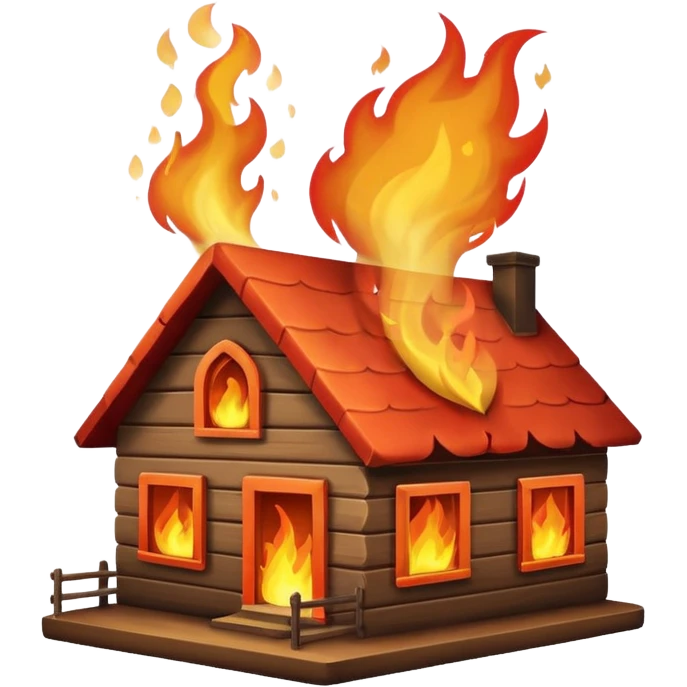 House being destroyed emoji