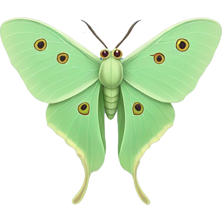 Luna moth  emoji