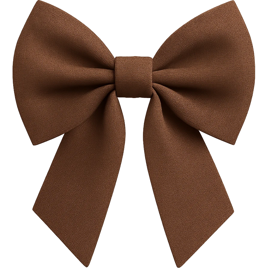 brown bow, remove background emoji
