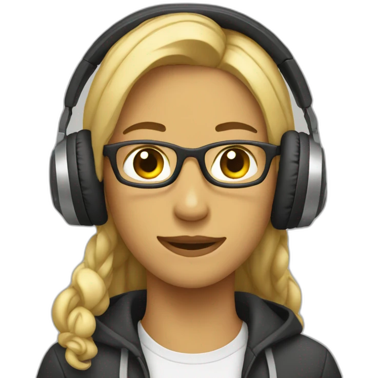 person with headphones emoji