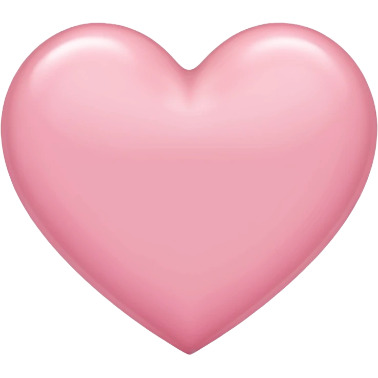 Light pink heart emoji