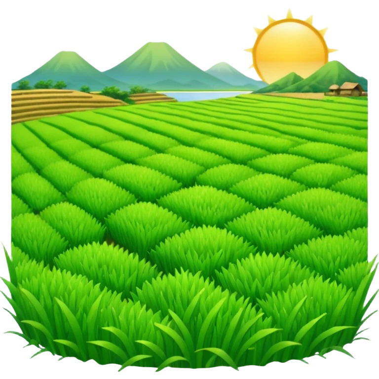 Draw an emoji of a rice field. emoji