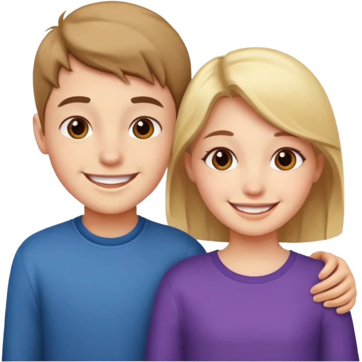 Naked boy and girl with penus and Virgina  emoji