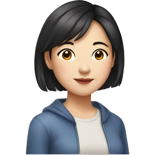 young chinise girl in her 20s emoji