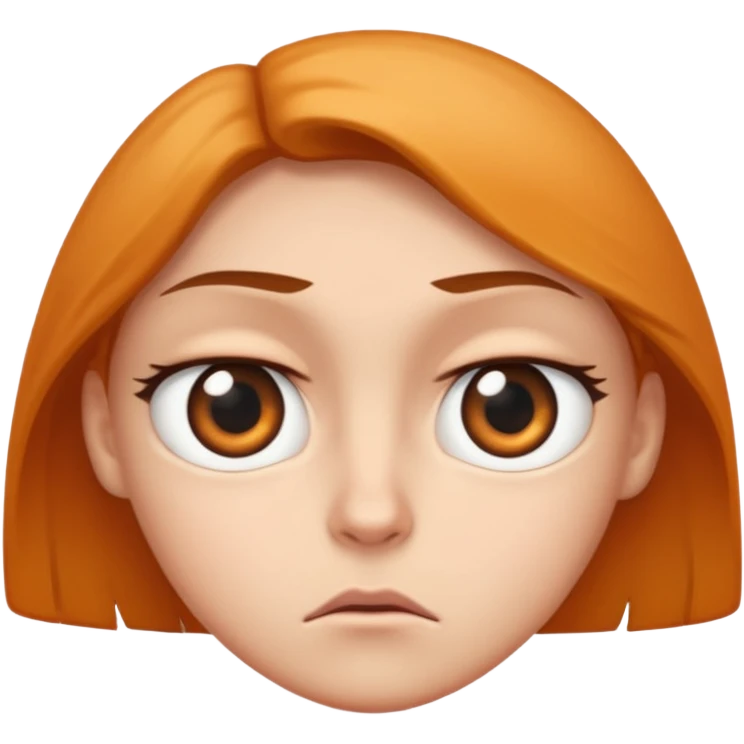 eyes looking to the side with annoyed expression  emoji