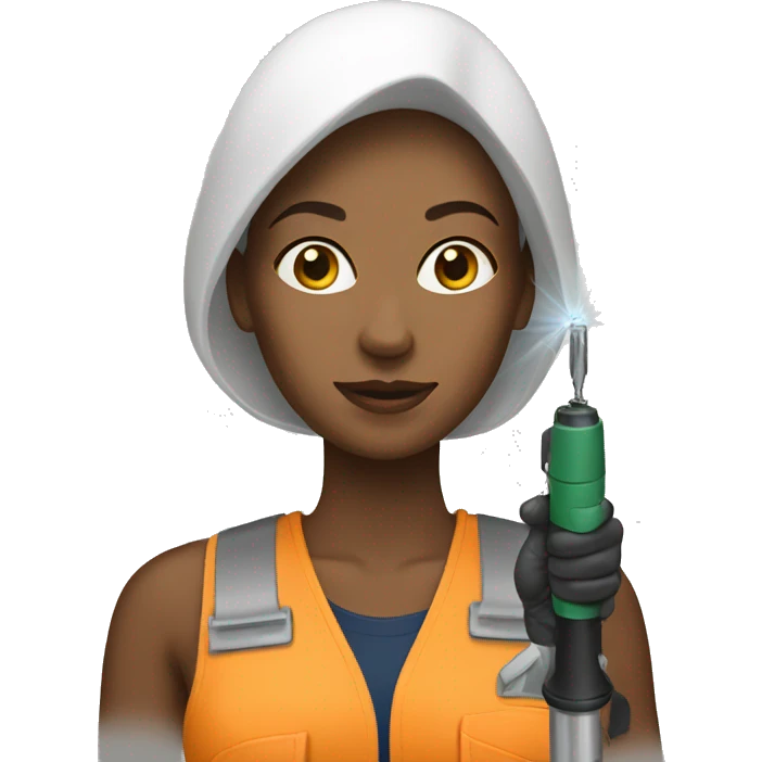 white women with drill emoji