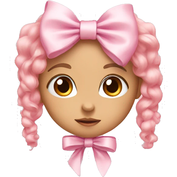 baby pink bow emoji