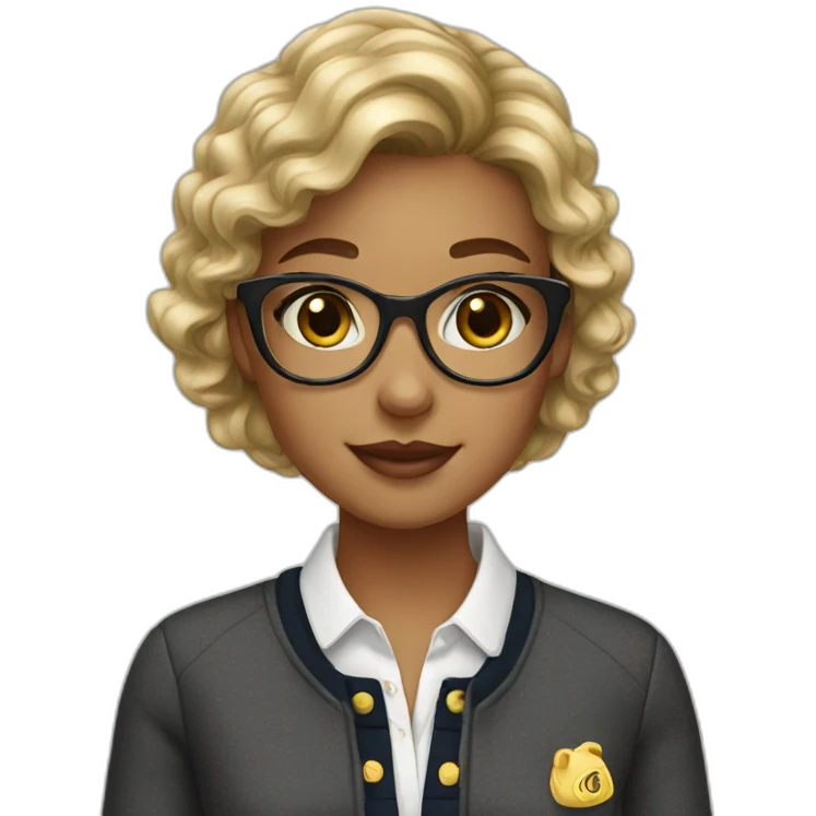 Preppy girl emoji