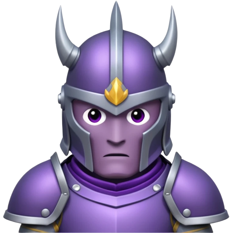 PURPLE AND BİG ARMOR PEKKA emoji