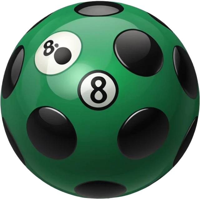 Panther print lucky nine ball emoji