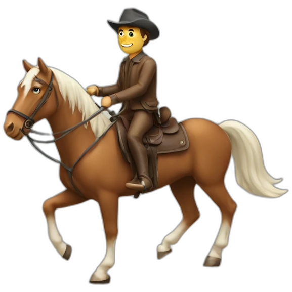 Man on horse emoji