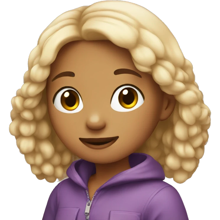 Girl hold hamster  emoji