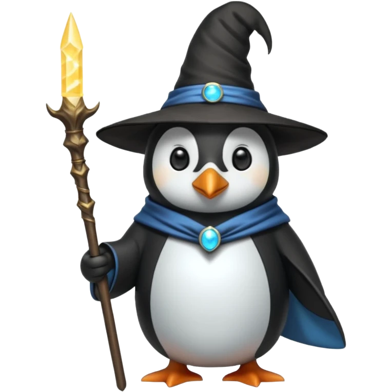 Penguin Wizard emoji
