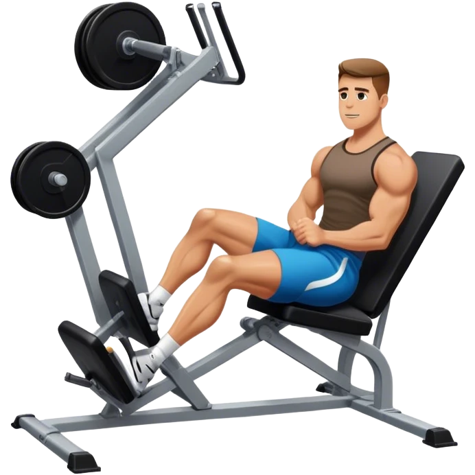 guy how to use a leg press machine emoji