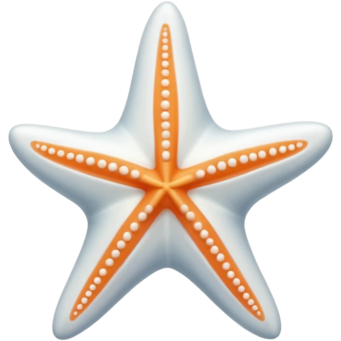 luxury white starfish emoji