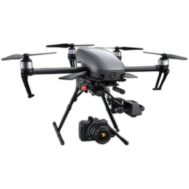 drone fpv cinélifter avec une caméra de cinéma emoji