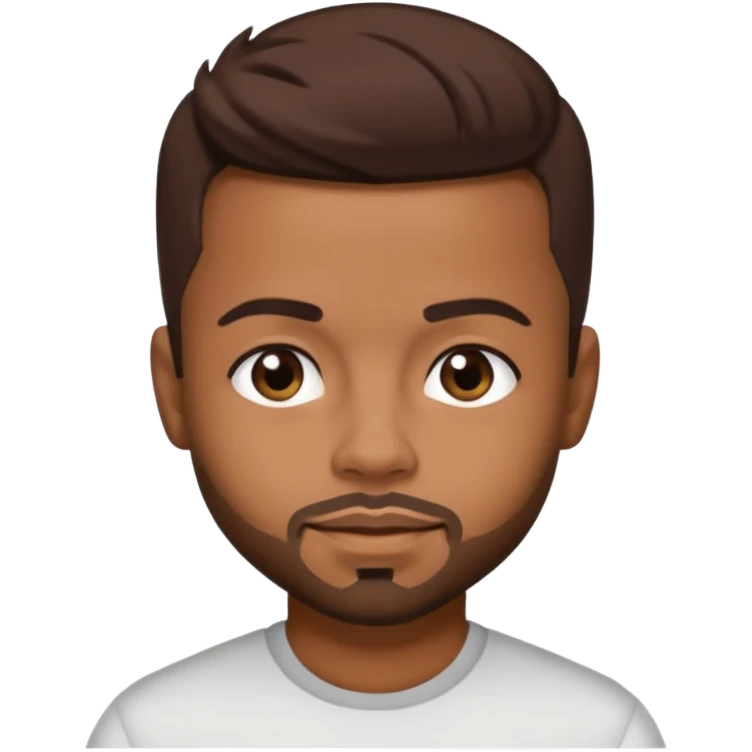 Raz B with dark brown hair emoji