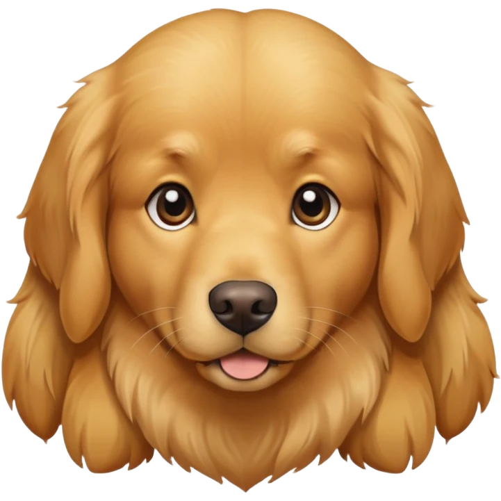 Hearts long hair golden retriever  emoji