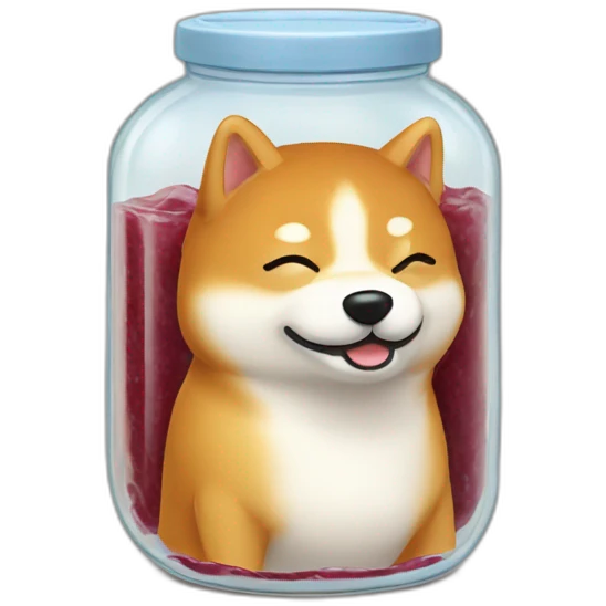shiba-hugging-jar-of-fig-jam emoji