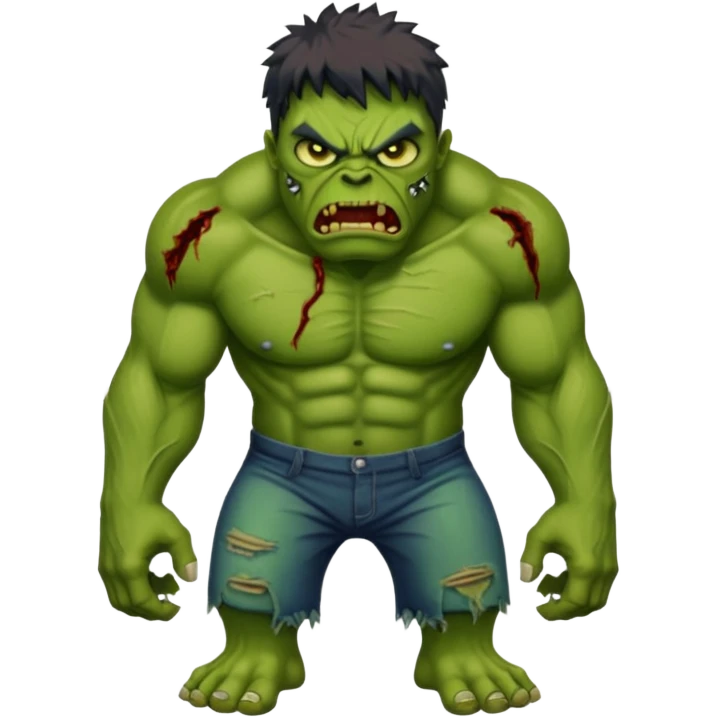 Zombie hulk emoji