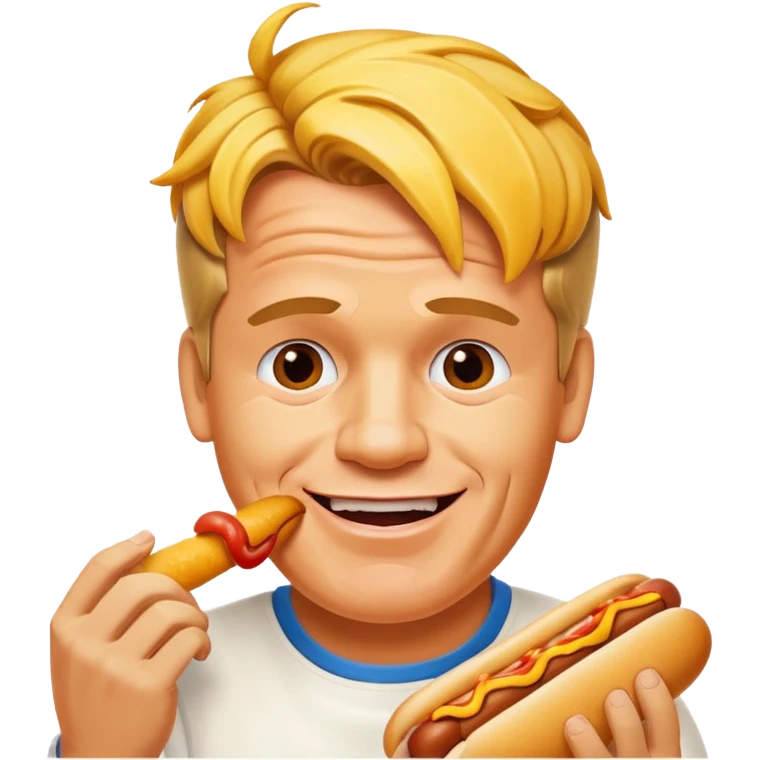 gordon ramsay eat hotdog emoji