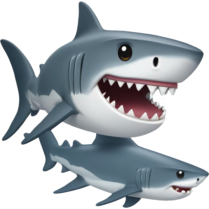A shark  emoji