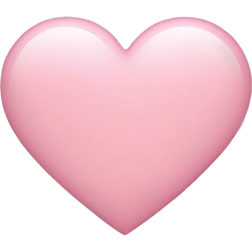 light pink heart emoji