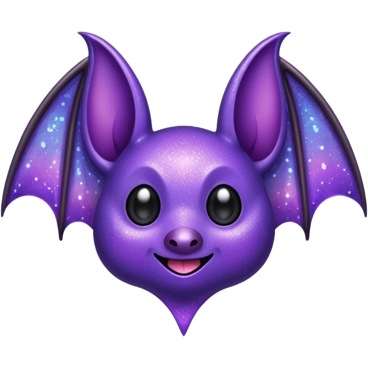 glitter purple bat emoji