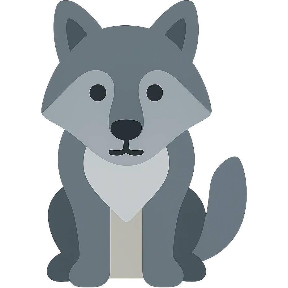 Wolf emoji