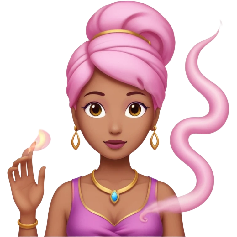 Female genie - pink smoke trail





































 emoji