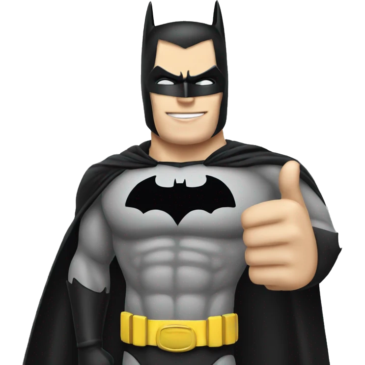 Batman doing Thumsup emoji