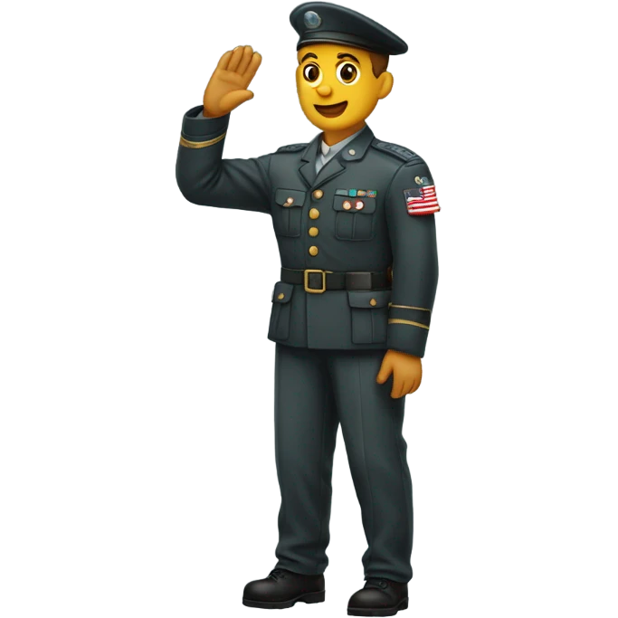Military salute emoji
