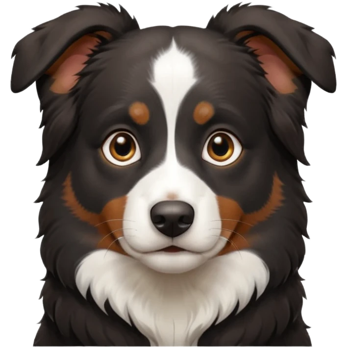 black Australian shepard emoji