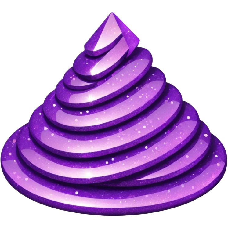 glitter purple and cian lixeira emoji