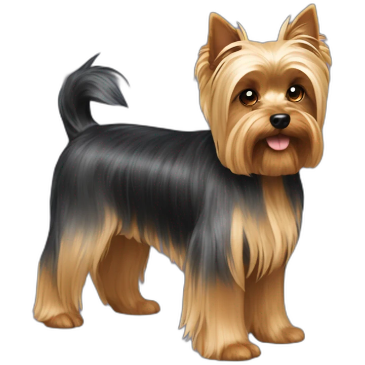 dog yorkshire terrier full body emoji