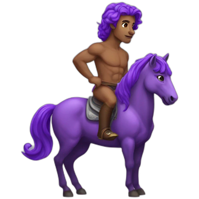 purple centaur emoji