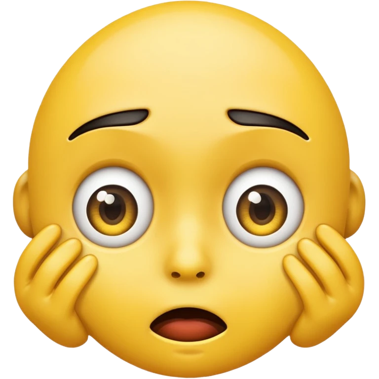 the scared emoji plus the side eye emoji emoji