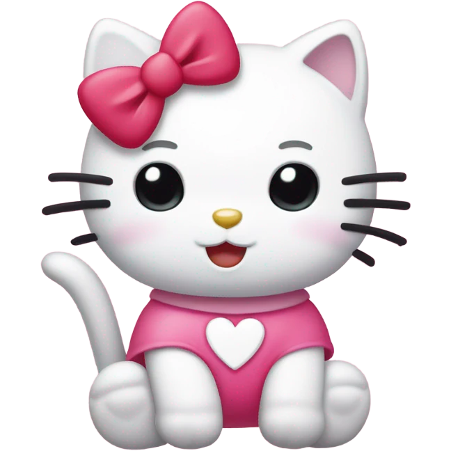 hello kitty heart emoji