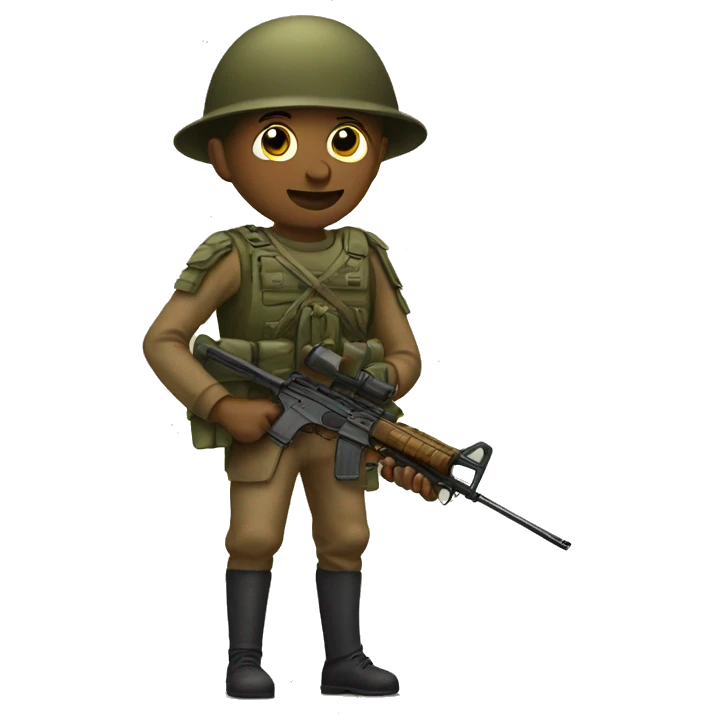 Butterfly soldier emoji