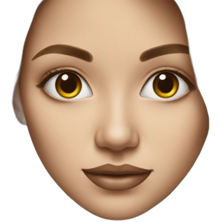 painted woman's face emoji