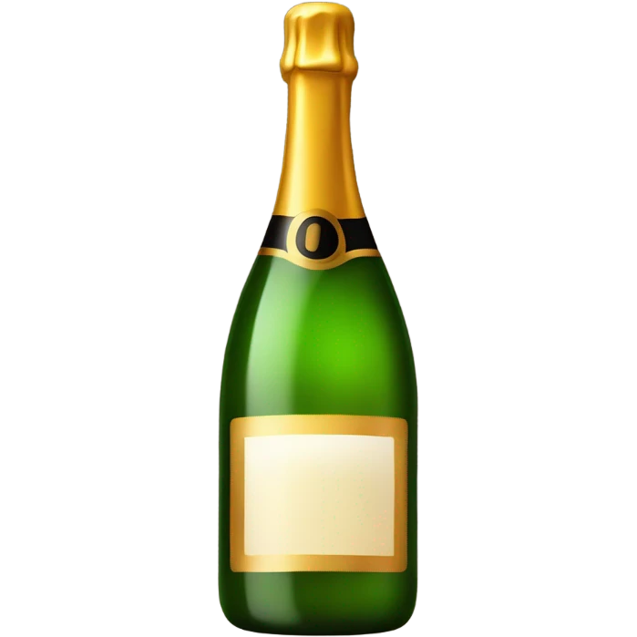 bottle of champagne with candles  emoji