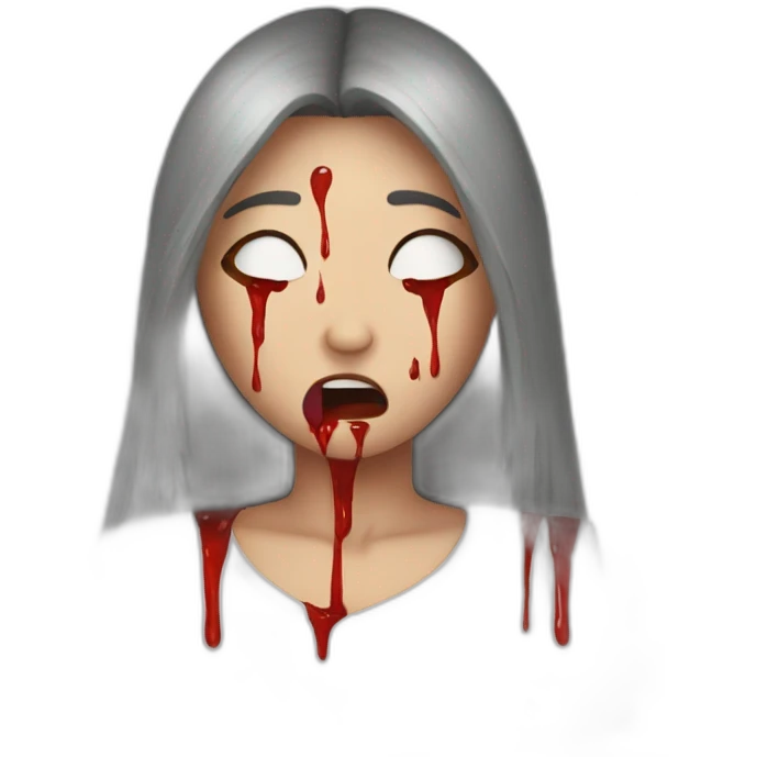 Bloody tears emoji