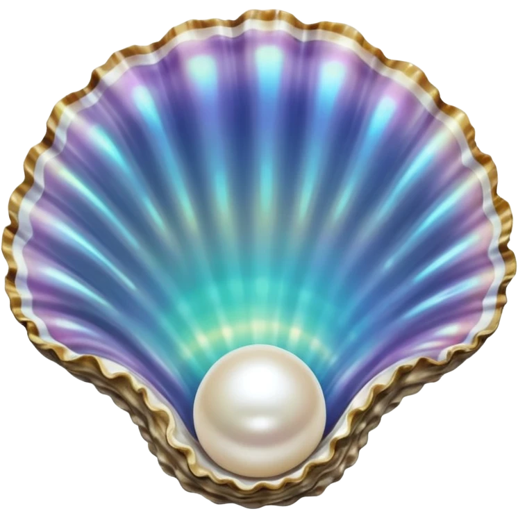 Sparkling Oyster with pearl emoji