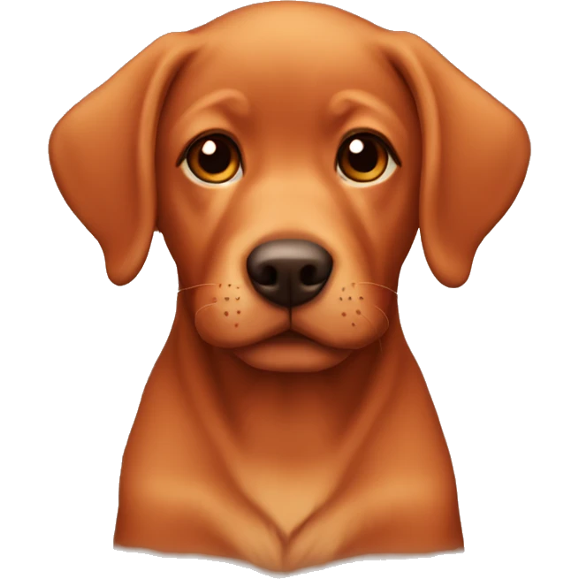 Red lab puppy  emoji
