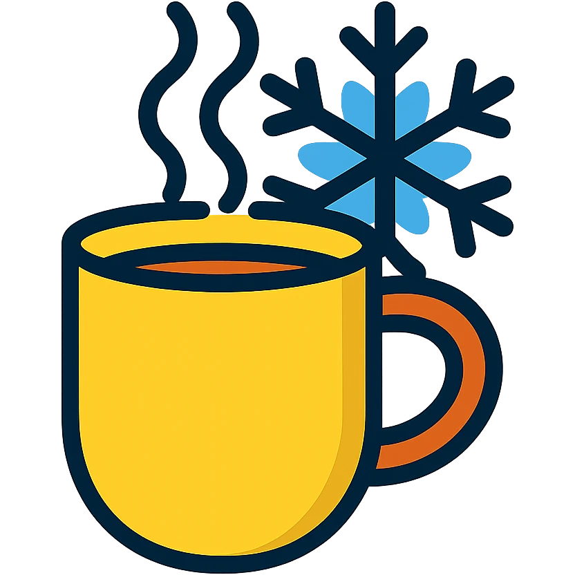 Hot drink with steam in cold weather emoji