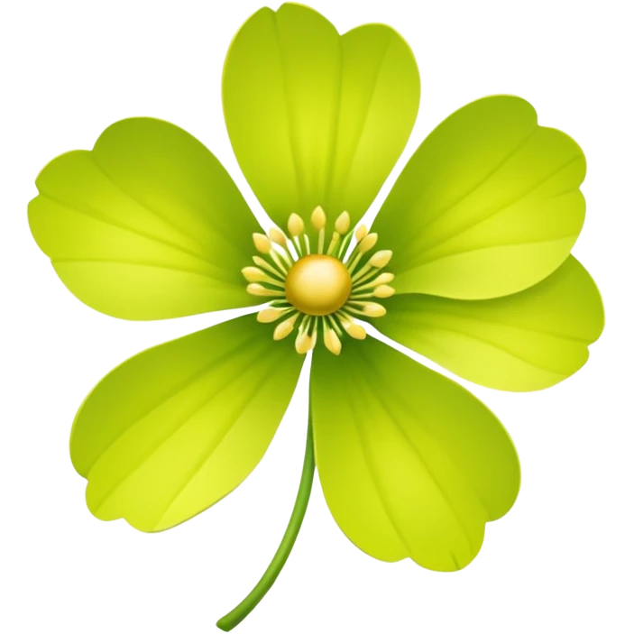 Chartreuse flower  emoji