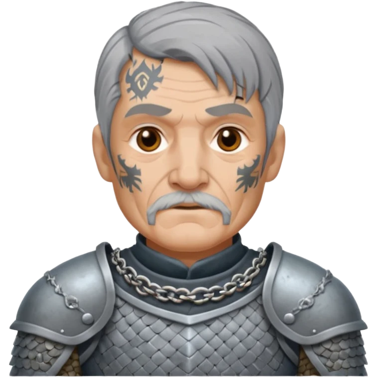 elderly tattooed knight emoji